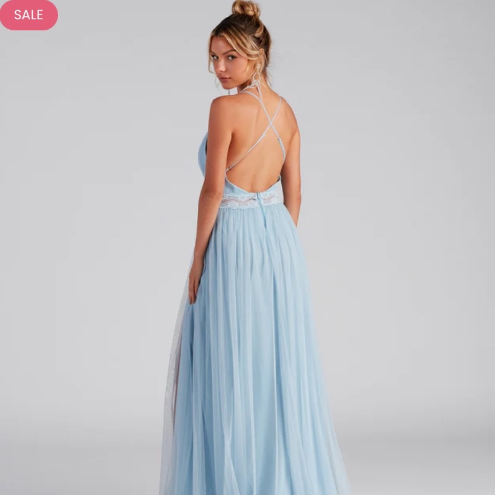 Windsor Estrella Formal A-line lace dress
